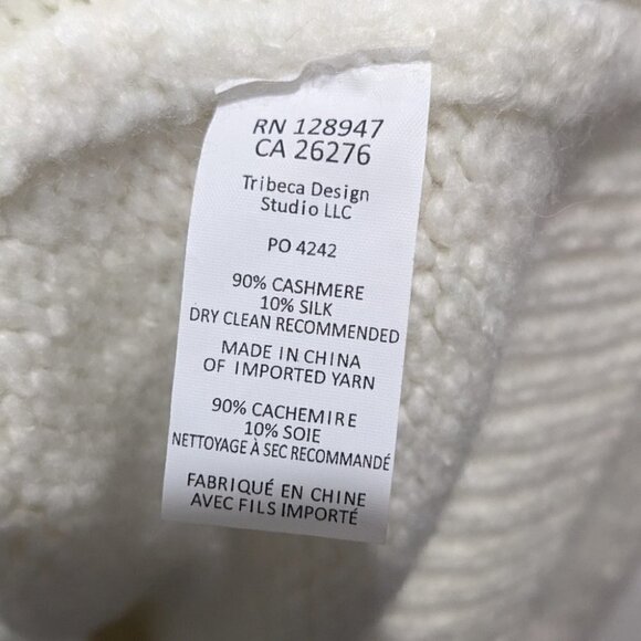 New Nili Lotan | Olympia Silk and Cashmere Sweater in Ivory - Picture 5 of 6